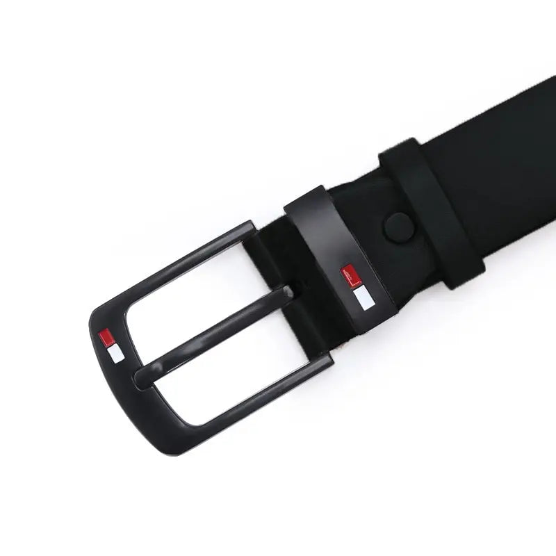 Fashion Mens PU Alloy Square Buckle Business Leisure Belts Winter Black Belts for Men Jean Pants Waistband