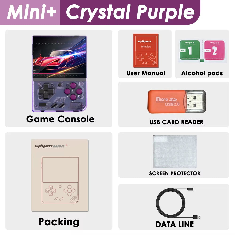Portable Retro Handheld Game Console V2 Mini+ with IPS Screen - Classic Video Game System for Children, Linux-Based