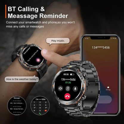 Multifunctional Smart Watch for Men - Stylish Digital Sports Watch with Compass, Perfect Gift for Boyfriends and Tech Enthusiasts