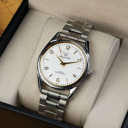 Genuine Shanghai Mechanical Watch Manual Winding 17 Diamond Retro Fashion Waterproof Mens Watch Religio Masculino Watche for Men