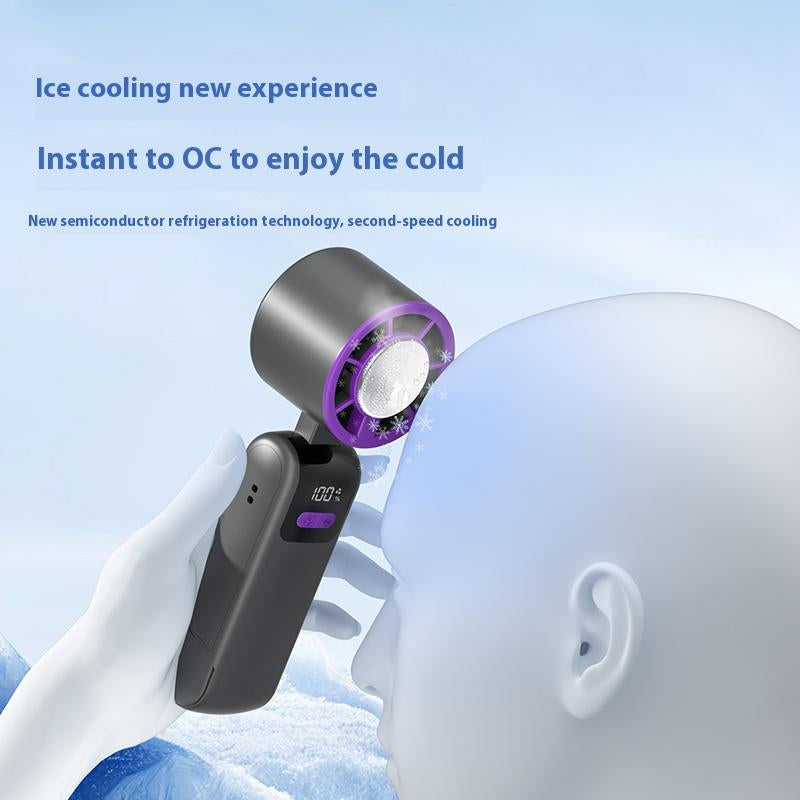 ZIHNIC Y31 Portable Handheld Turbo Fan - Rechargeable Cooling Device for Outdoor Activities, Travel, and Work