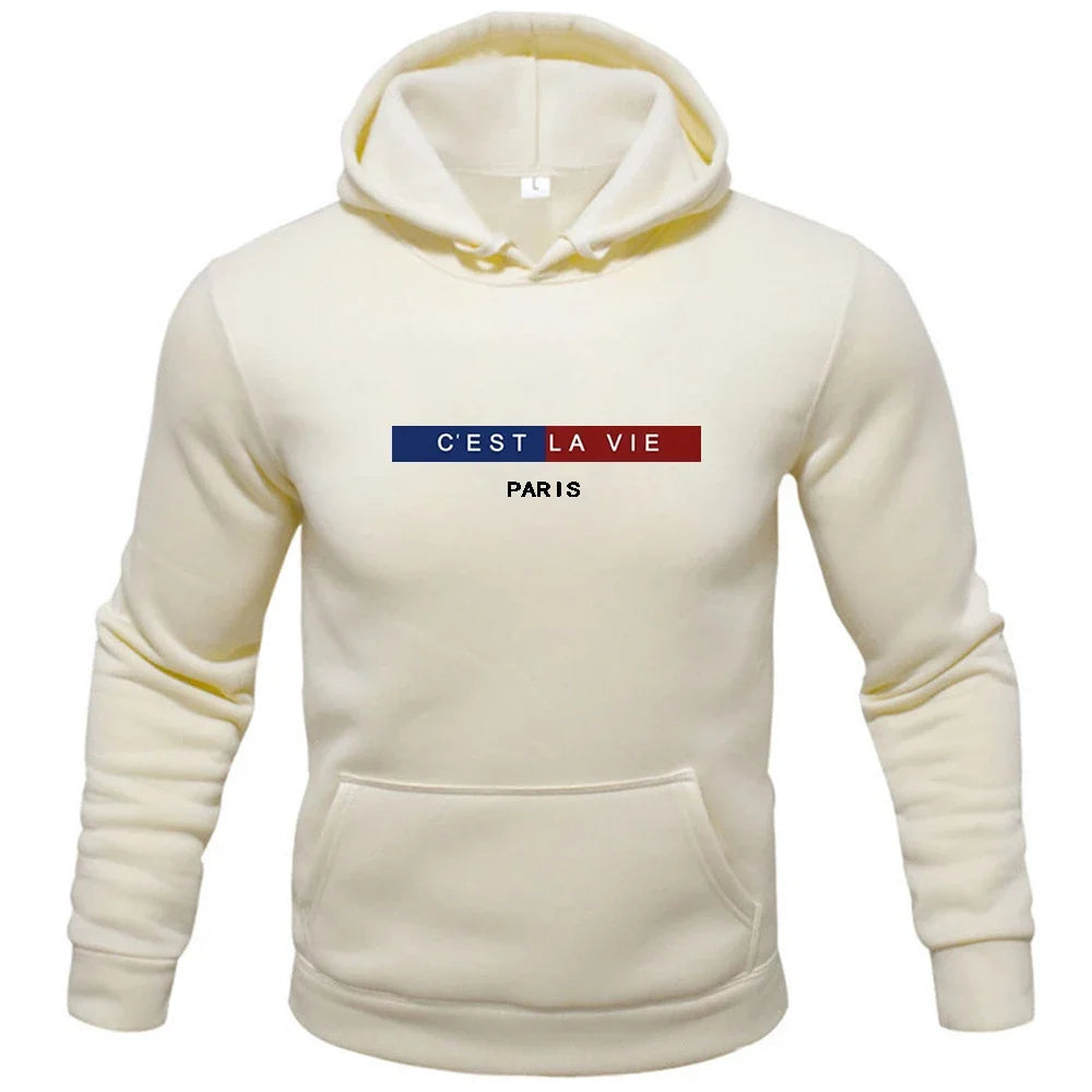 Male Solid Color Men Hoodies Fleece Warm Mens Sweatshirts Fashion Streetwear Casual Men'S Loose Breathable Pullovers Brand Hoody