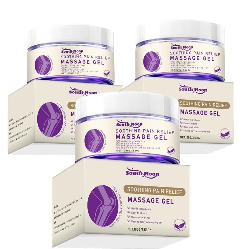 Professional Body Care Massage Gel - Purple Formula for Daily Joint Relief in Knees, Elbows, and Shoulders with Comfortable Topical Application