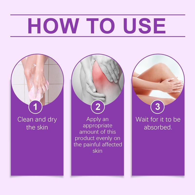 Professional Body Care Massage Gel - Purple Formula for Daily Joint Relief in Knees, Elbows, and Shoulders with Comfortable Topical Application