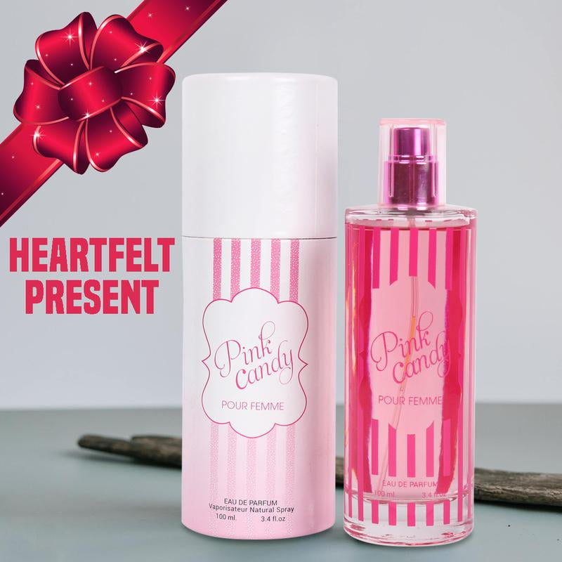 Pink Candy Pour Femme Eau De Parfum Natural Spray Perfume for Women 100Ml/3.4Fl.Oz - Regular Edition, Single Item, Sweet Fragrance