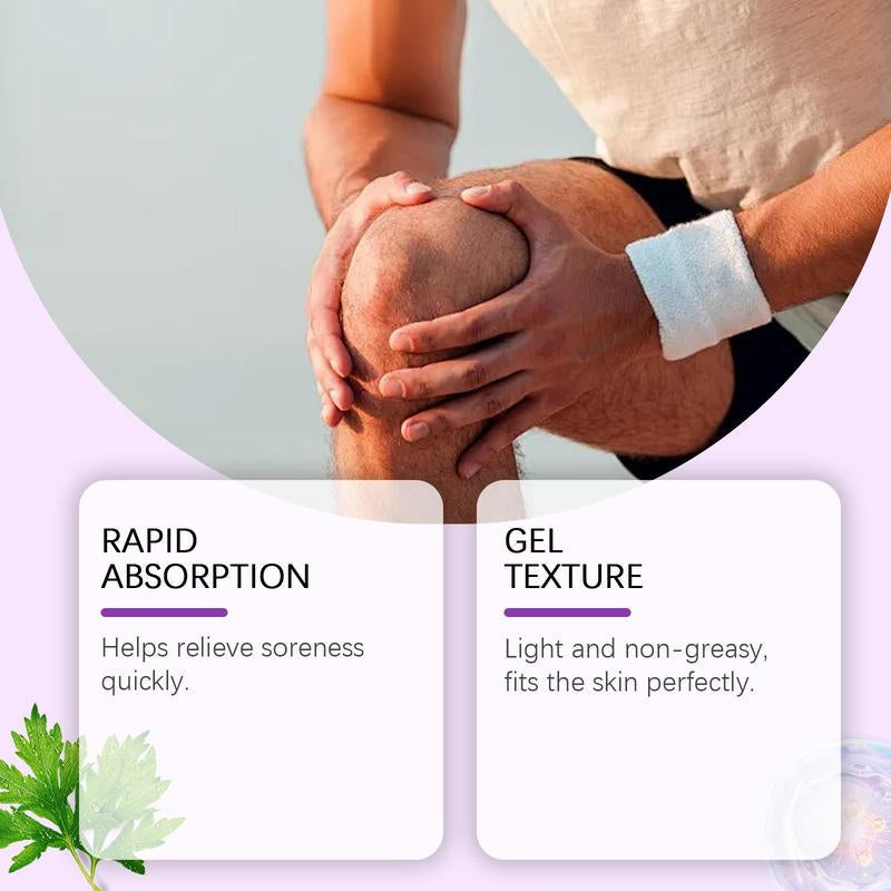 Professional Body Care Massage Gel - Purple Formula for Daily Joint Relief in Knees, Elbows, and Shoulders with Comfortable Topical Application