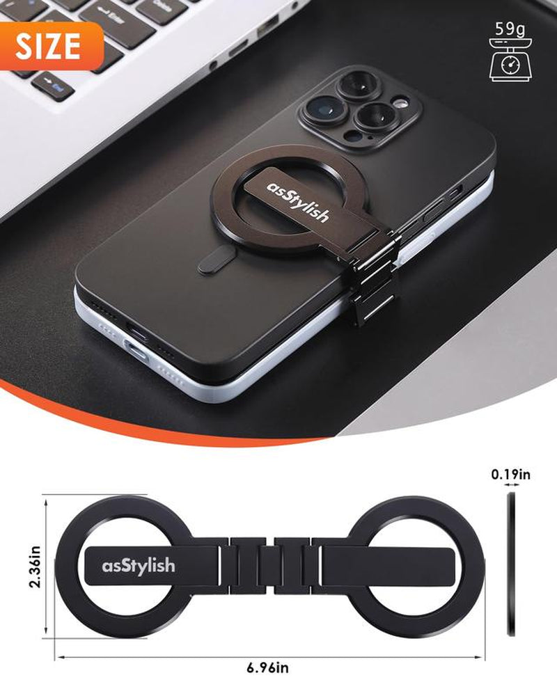 Magnetic Dual-Phone Holder for iPhone and Android - Lightweight Professional Vacuum Accessory