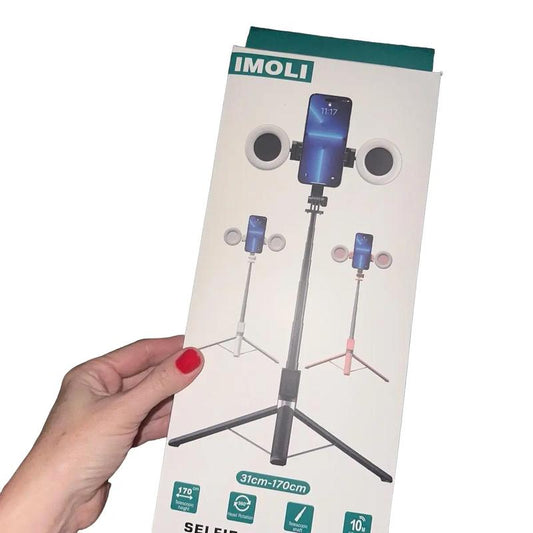 Aluminum Detachable Selfie Stick Tripod with Bluetooth Remote Control for Mobile Phones