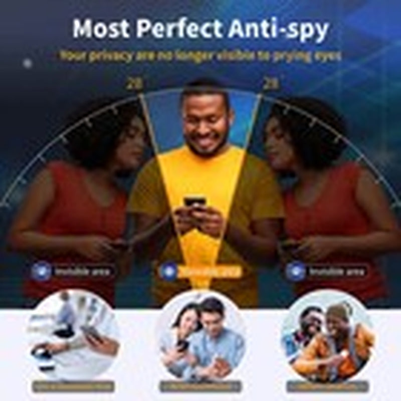 Privacy Tempered Glass Screen Protector for iPhone 16E, 16, 15, 14, 13, 12, 11 Pro Max