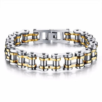 Punk Rock Biker 316L Stainless Steel Mens Bracelet Fashion Jewelry Bike Bicycle Chain Jewellery Pulsera Hombre Acero Inoxidable