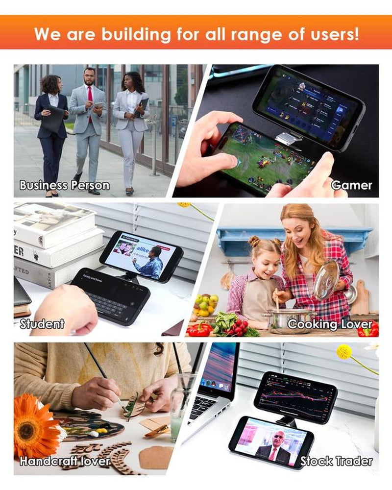 Magnetic Dual-Phone Holder for iPhone and Android - Lightweight Professional Vacuum Accessory