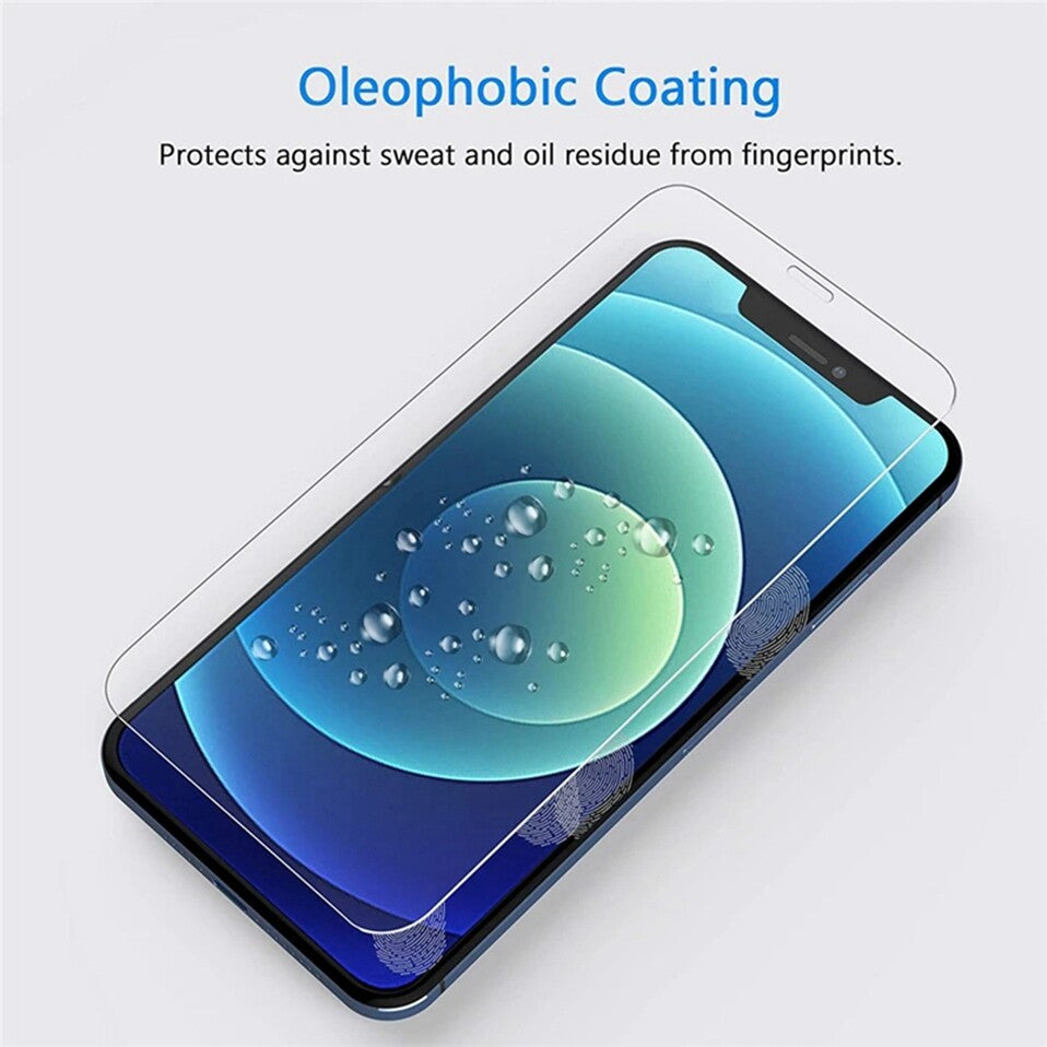 Tempered Glass Screen Protector for iPhone 12, 13, 14, 15, 16 Pro Max, XR, and XS