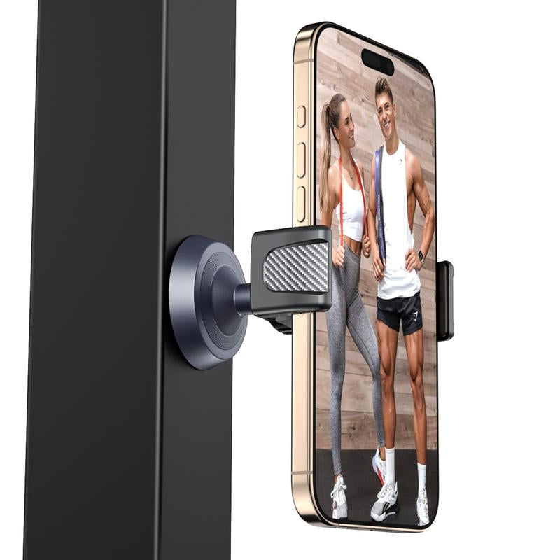 360-Degree Rotating Magnetic Phone Holder Mount for Gym - Universal Base for All Cellphones and Accessories