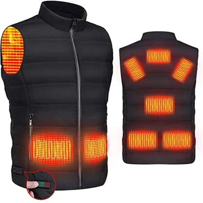 Luxury Women Heating Vest Jacket Winter Heated Vest USB Infrared Electric Heating Men Clothing Flexible Thermal Warm Mens Jacket