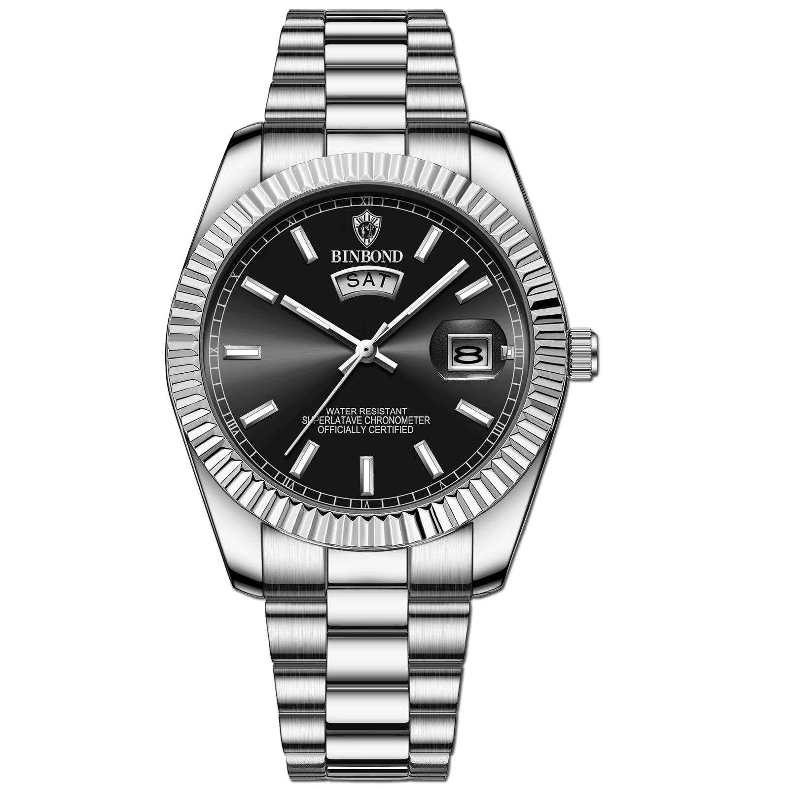 B7012 Mens Fashion Business Sports Quartz Watch 30M Waterproof Luminous Classic Calendar Creative Clock Mens Wristwatch