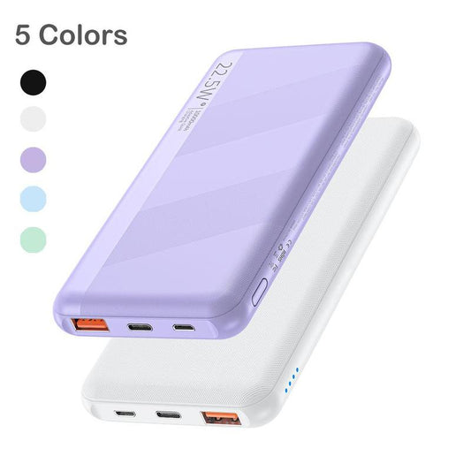 Portable 22.5W Fast Charging Power Bank with 10000mAh Capacity, Compatible with iPhone, Samsung Galaxy, and Huawei Smartphones - Ideal for Summer Use