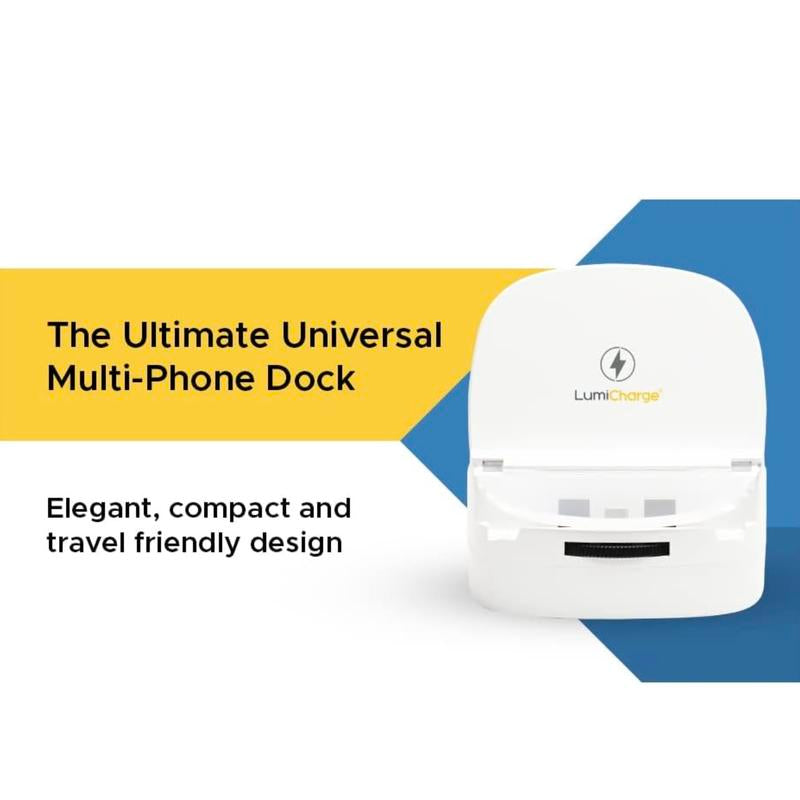 LUMICHARGE 3-in-1 Fast Wireless Charging Station for Multiple Devices - Adjustable Multifunction Charger