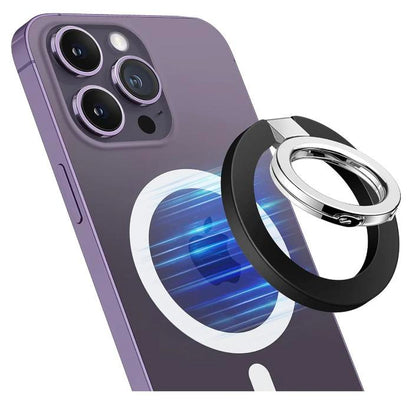 Magnetic Ring Stand Holder for iPhone and Samsung Smartphones - Durable Grip Mount Accessory