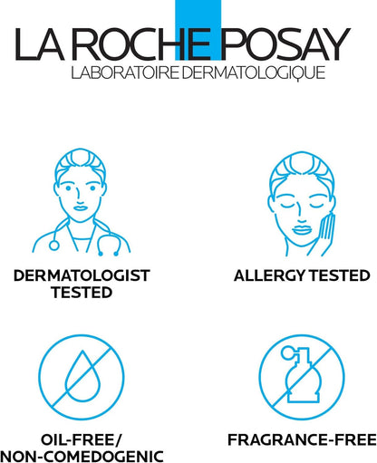 La Roche-Posay Anti-Acne Moisturiser, Anti-Shine, Anti-Enlarged Pores, Sebo-Controling Moisturiser, Effaclar Mat, 40Ml