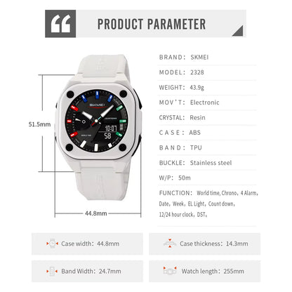 Business Digital Electronic Watch Fashion Sports Quartz Watches for Mens Women Waterproof Wristwatches Clock Reloj Hombre