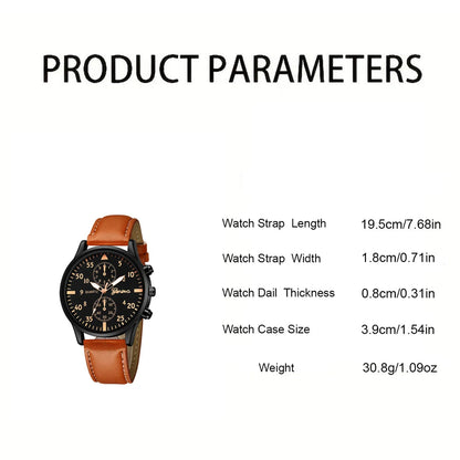 New Hip Hop Mens Fashion Watches Luxury Male Clock Wristwatch Sport Menswrist Watch Bracelet Set Relogio Masculino