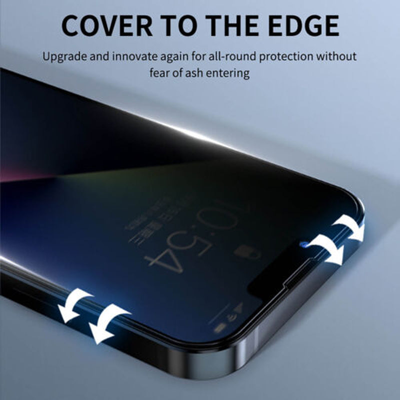 Privacy Tempered Glass Screen Protector for iPhone 16E, 16, 15, 14, 13, 12, 11 Pro Max