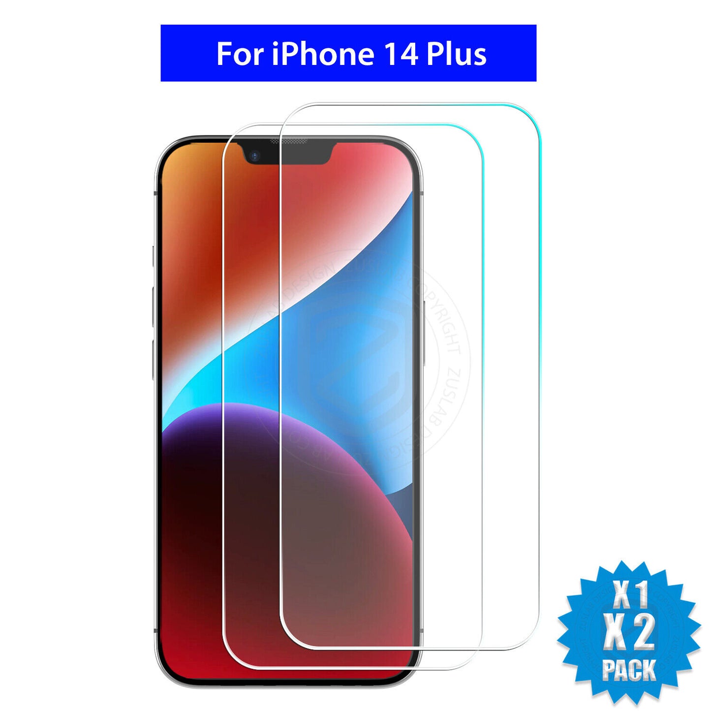 Glass Screen Protector X2 for iPhone Models 6 Plus to 16E Pro XS Max