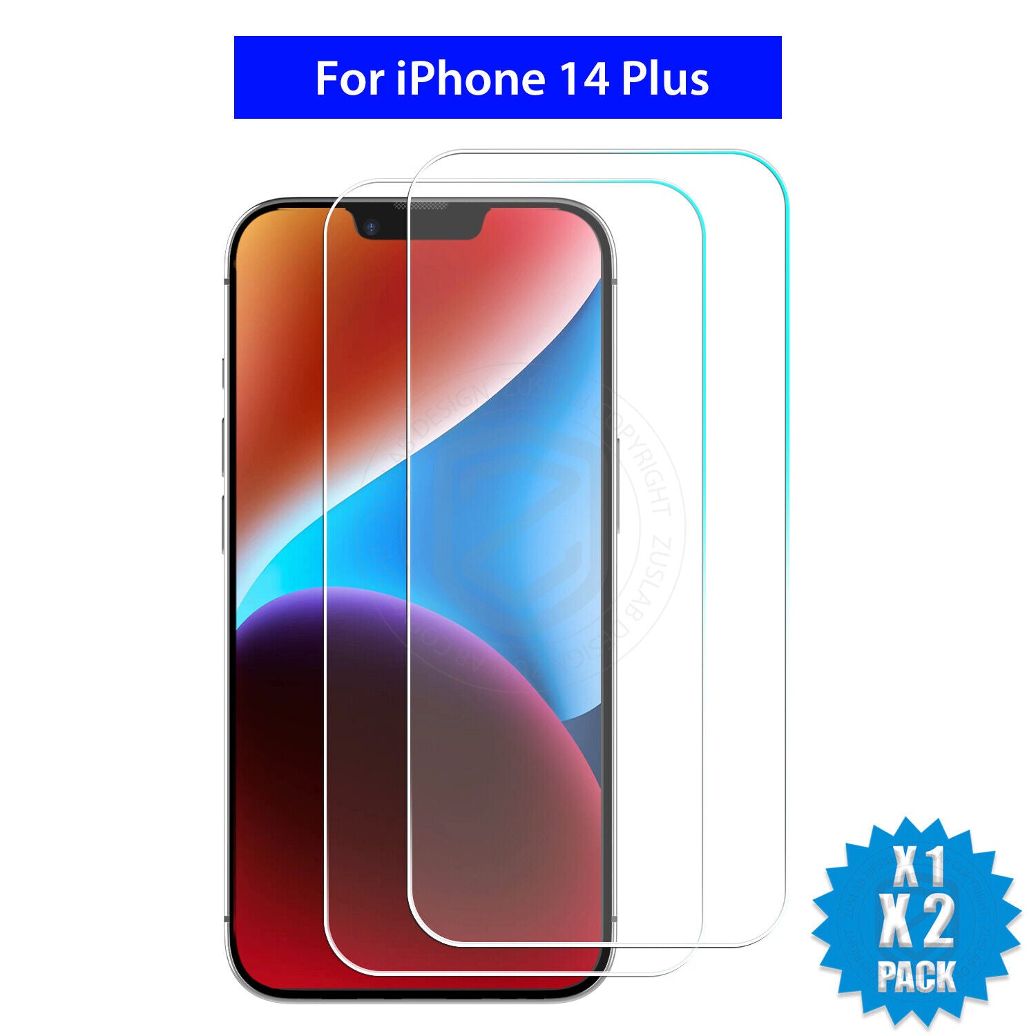 Glass Screen Protector X2 for iPhone Models 6 Plus to 16E Pro XS Max