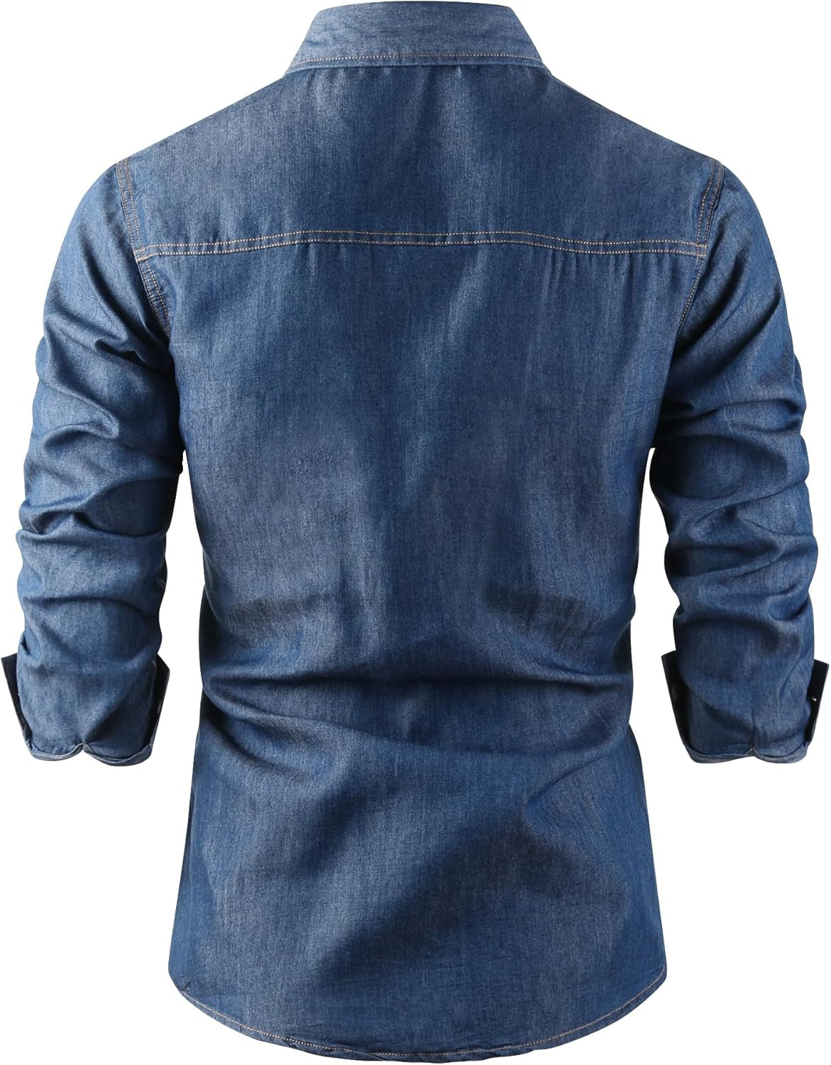Men & Boys' Long Sleeve Lightweight Denim Shirts Father Son Matching