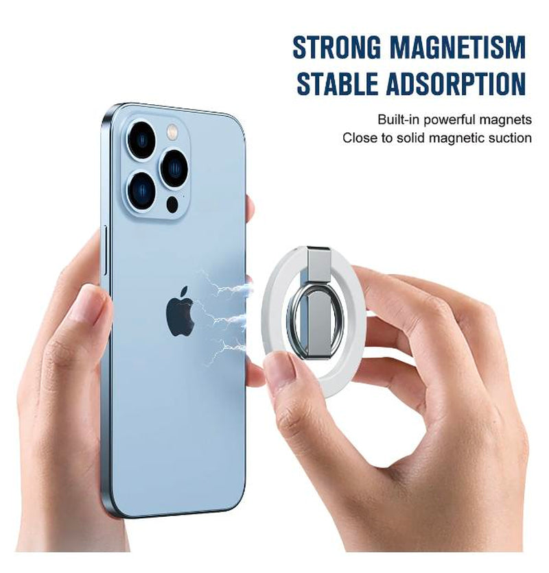 Magnetic Ring Stand Holder for iPhone and Samsung Smartphones - Durable Grip Mount Accessory