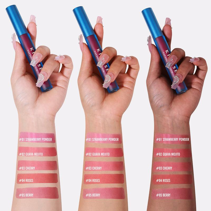 KIMUSE Waterproof Tattoo Lip Stain Long-Lasting Peel off Lip Tint for Music Festivals,Christmas Gifts, Black Friday Deals