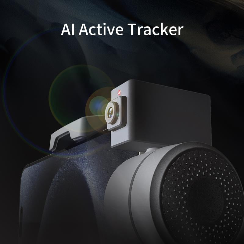 FUNSNAP C05 3-Axis Smartphone Gimbal Stabilizer with Magnetic Fill Light and 360° AI Tracking for iPhone 16/15/14/13 Pro Max and Samsung Galaxy S25U/S24U/S23/S22/Z Fold 6/Z Flip 5 - Ideal for Video Recording, Live Streaming, and Vlogging