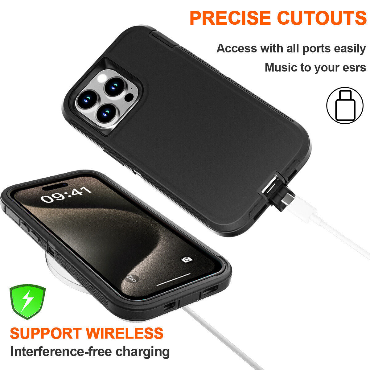 For Iphone 16 14 13 12 11 15 Pro Max 16E Case Rugged Shockproof Heavy Duty Cover