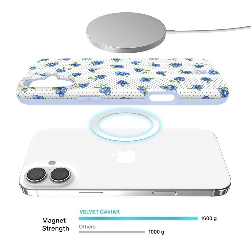 Velvet Caviar Blueberry iPhone Case - Durable and Lightweight Shockproof Protection