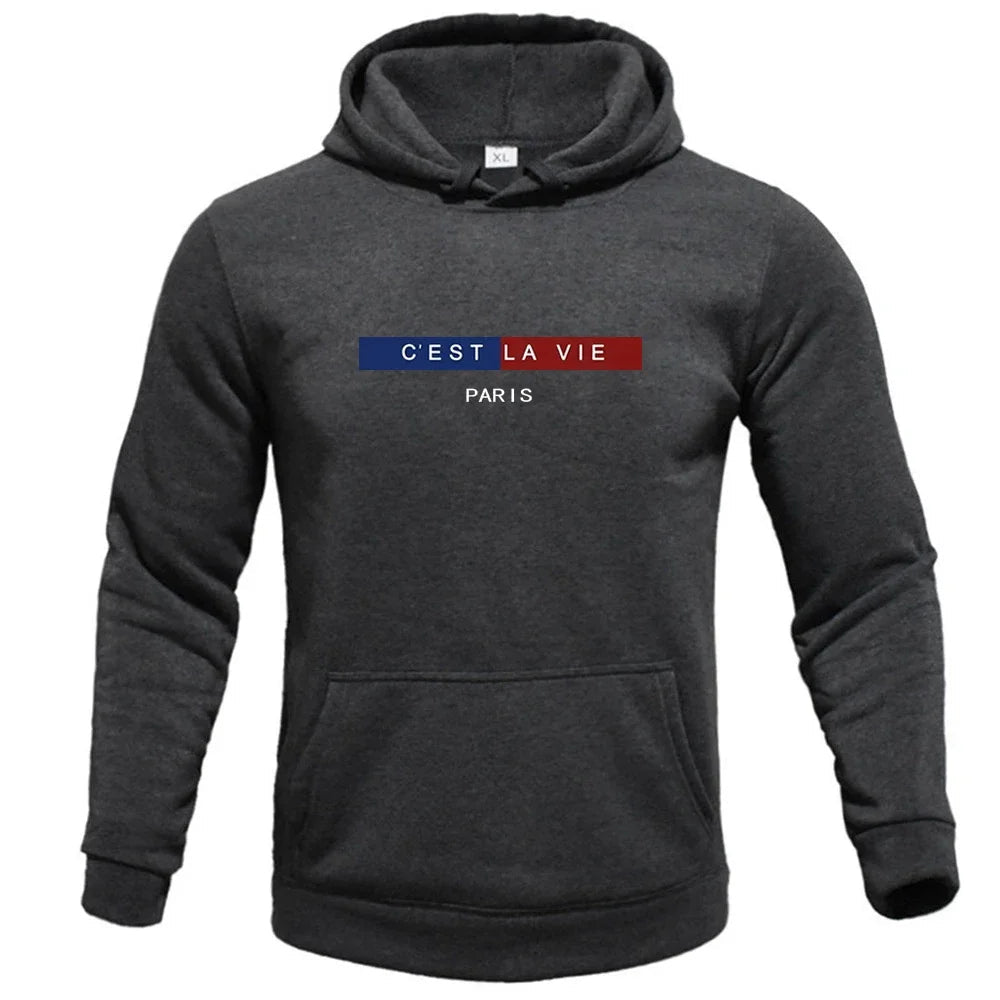 Male Solid Color Men Hoodies Fleece Warm Mens Sweatshirts Fashion Streetwear Casual Men'S Loose Breathable Pullovers Brand Hoody