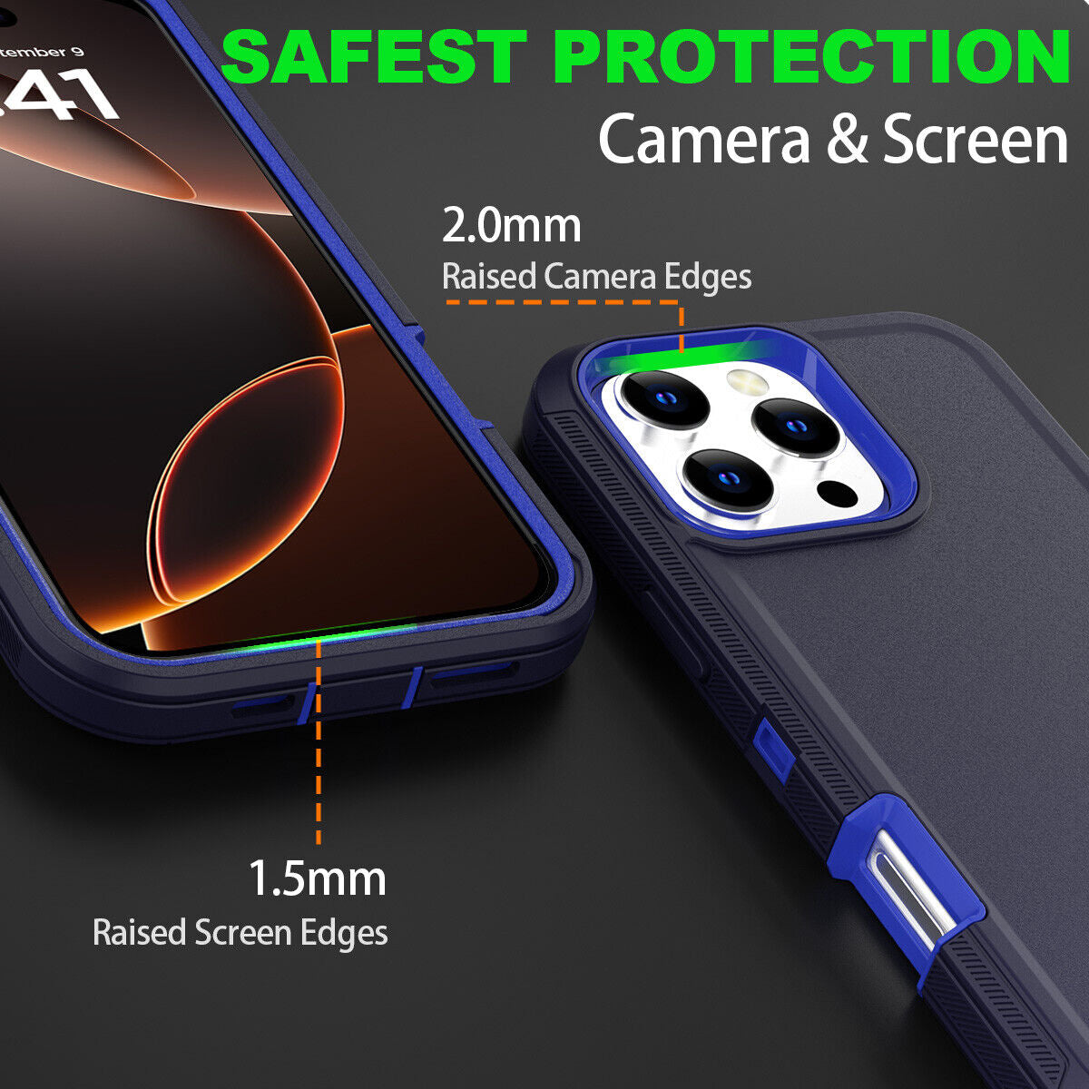 For Iphone 16 14 13 12 11 15 Pro Max 16E Case Rugged Shockproof Heavy Duty Cover
