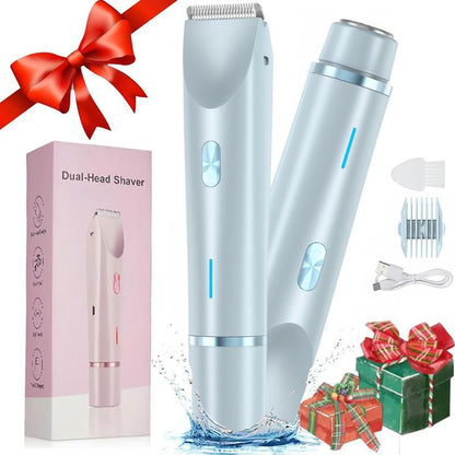 Electric Hair Trimmer for Women, 1 Box Rechargeable 2 in 1 Body & Facial Diffuser Hair Removal Double Head Trimmer for Face Underarm Legs, Gifts for Girl, Women'S Electric Shaver