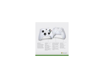 Microsoft Xbox Wireless Controller - Robot White with Bluetooth Connectivity for Android and Console, Includes Complimentary 20W USB Fast Charger
