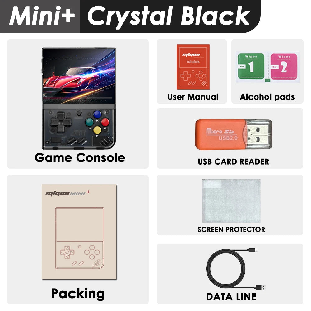 Portable Retro Handheld Game Console V2 Mini+ with IPS Screen - Classic Video Game System for Children, Linux-Based