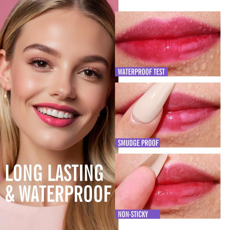 KIMUSE Waterproof Tattoo Lip Stain Long-Lasting Peel off Lip Tint for Music Festivals,Christmas Gifts, Black Friday Deals