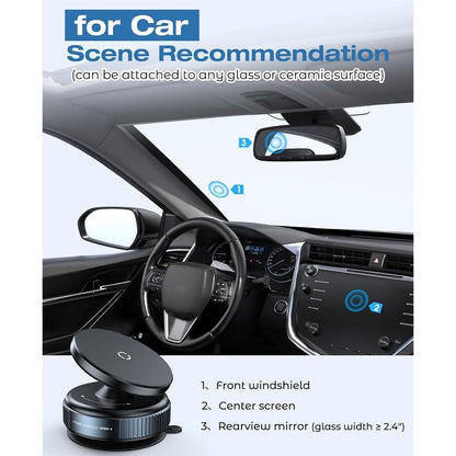 360° Adjustable Magnetic Phone Holder - Universal Compatibility for iPhone and Android Devices, Ideal for Car Interior Accessories