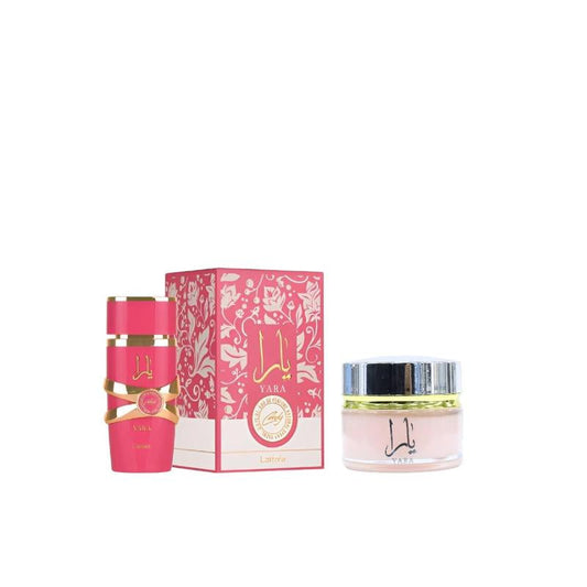 Lattafa Perfumes Yara Candy and Yara Pink Cream Bundle - 3.4 oz Women's Fragrance