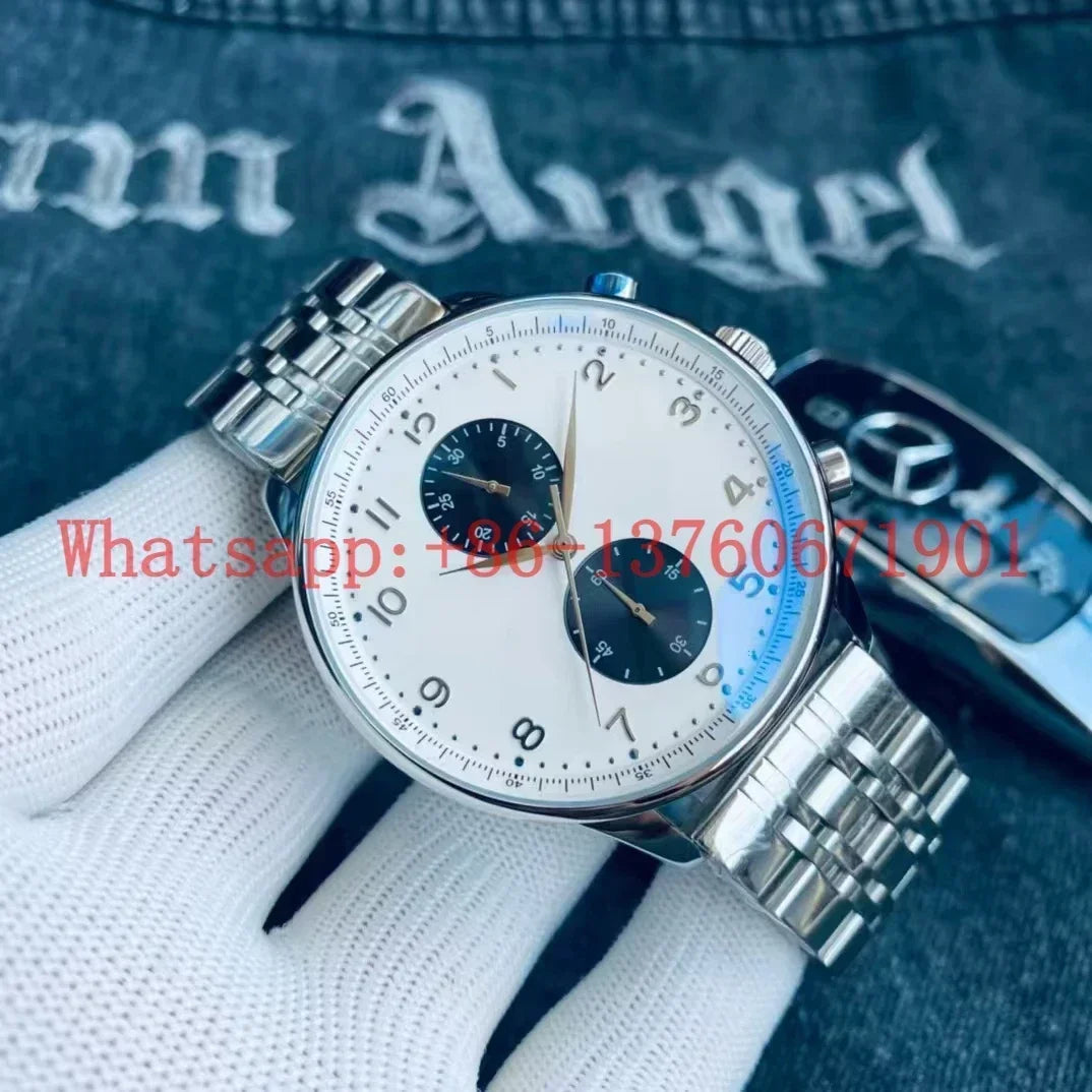 Top Quality New Automatic Watches Mens Mechanical Watch Stainless Steel Fashion Wristwatch Black Blue Green Leather