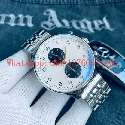 Top Quality New Automatic Watches Mens Mechanical Watch Stainless Steel Fashion Wristwatch Black Blue Green Leather