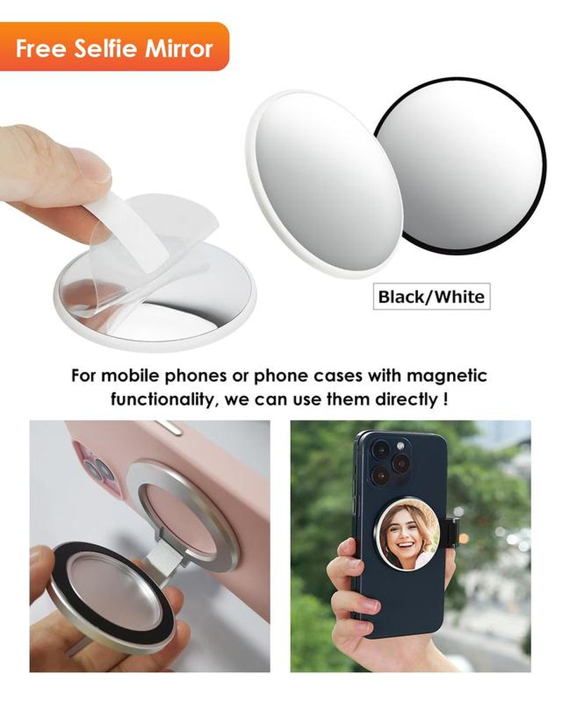 Magnetic Dual-Phone Holder for iPhone and Android - Lightweight Professional Vacuum Accessory