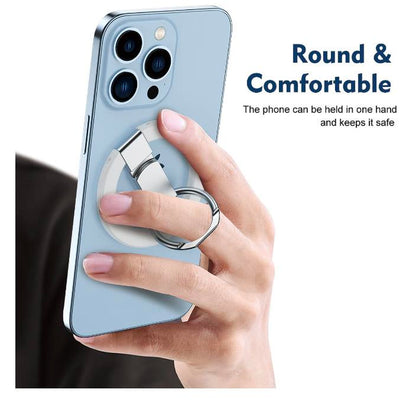Magnetic Ring Stand Holder for iPhone and Samsung Smartphones - Durable Grip Mount Accessory