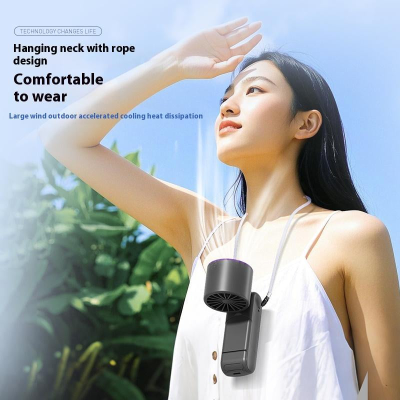 ZIHNIC Y31 Portable Handheld Turbo Fan - Rechargeable Cooling Device for Outdoor Activities, Travel, and Work