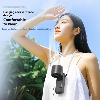 ZIHNIC Y31 Portable Handheld Turbo Fan - Rechargeable Cooling Device for Outdoor Activities, Travel, and Work