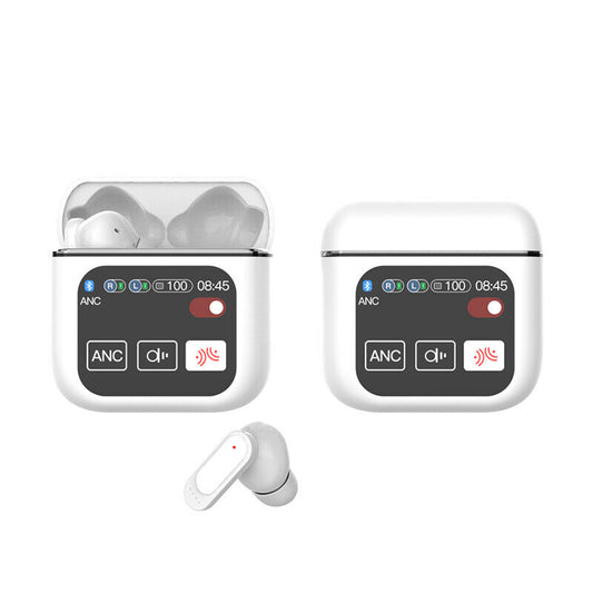 2024 Bluetooth 5.4 Wireless Stereo Earbuds with Touch Screen and Enhanced Bass