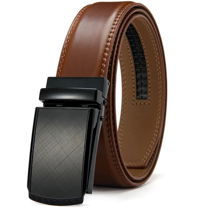 Mens Leather Belt Multiple Colors Automatic Available Belts Leisure Fashion Ratchet Belts for Men Pants Waistband